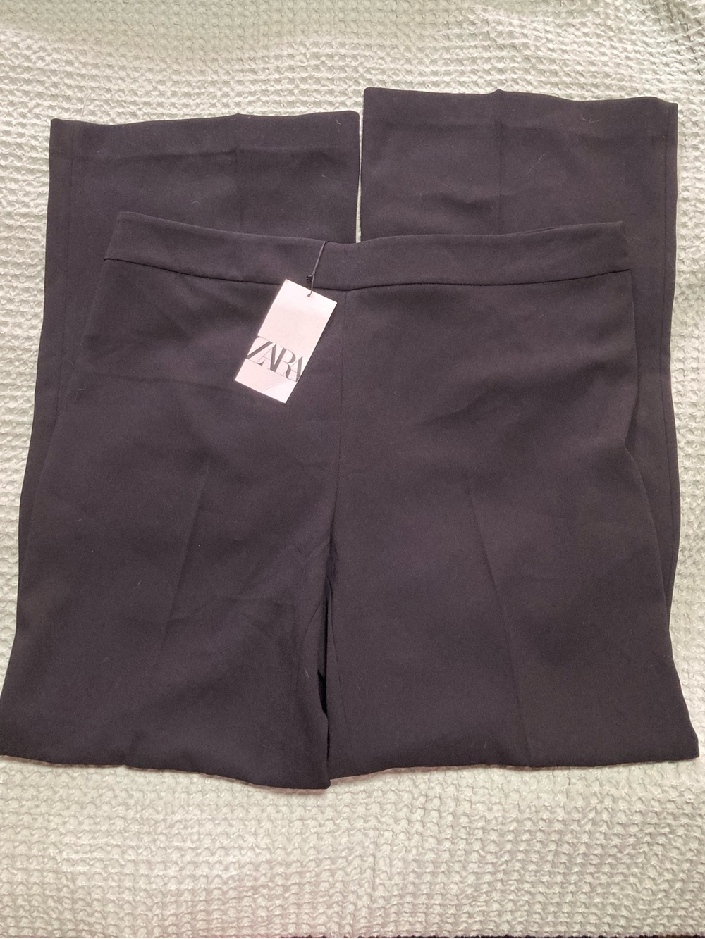 Zara Black High-Waist Trousers